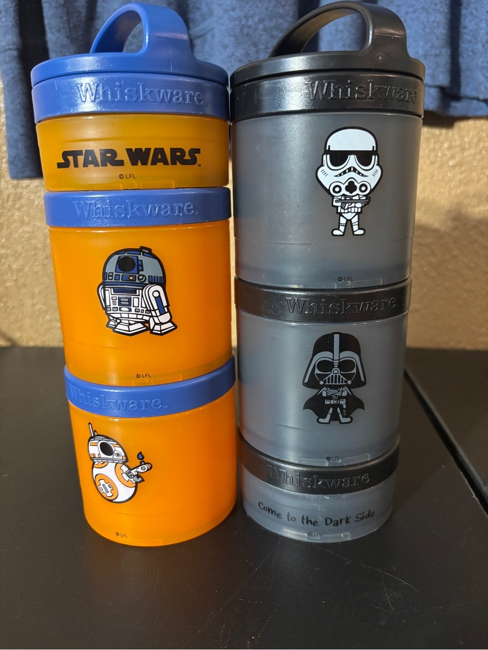 Star Wars Stacking Snack Containers - Orange & Gray